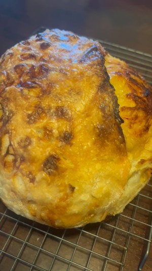 Caramelized onion and smoked Gouda sourdough by Lydia's Loaves, Austin TX