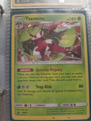 Tsareena Stage 2 Pokémon Card
