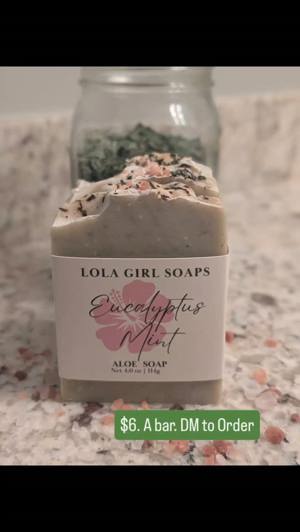Aloe and French green clay soap bar
