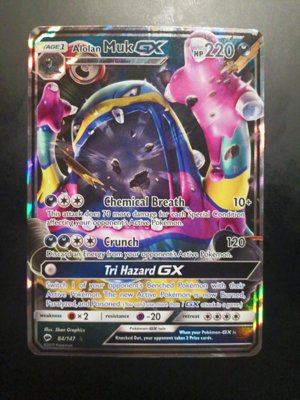 Alolan Muk GX Pokémon Card