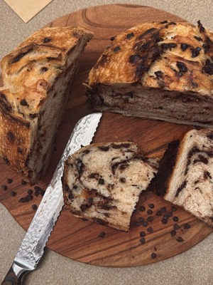 Chocolate chip sourdough loaf