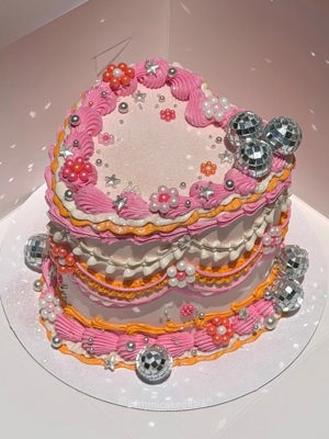 Disco ball cake