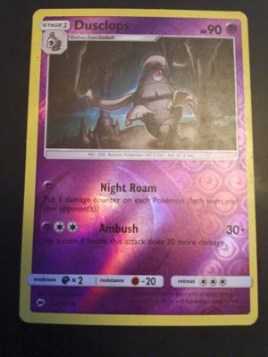Dusclops Pokémon Card Stage 1