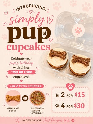 Simply Pup Cupcakes - two pack