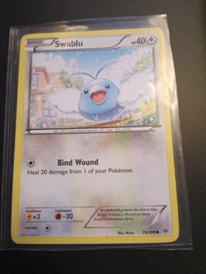Swablu Basic Pokémon Card
