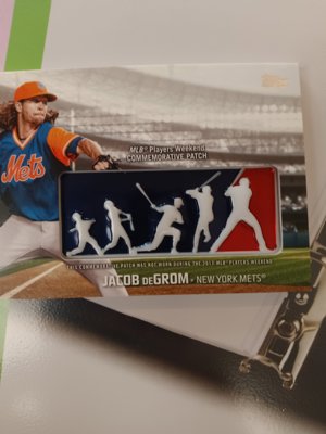 Jacob deGrom 2017 MLB Players Weekend Patch Card