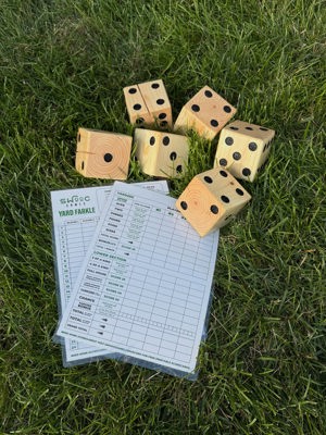 Yard dice game set