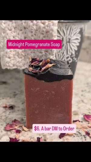 Strawberry rose pink clay soap bar