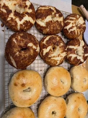Sourdough bagels