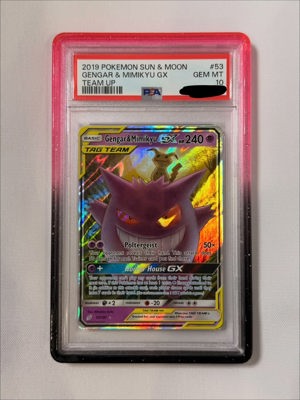 PSA 10 Gengar & Mimikyu GX Team Up #53