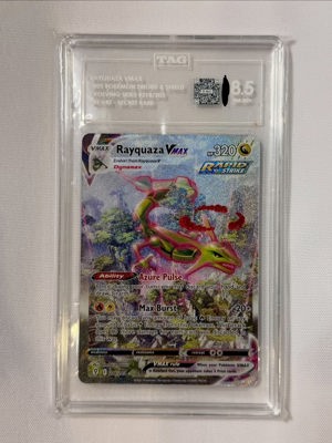 TAG 8.5 Rayquaza VMAX Alt Art Evolving Skies #218/203