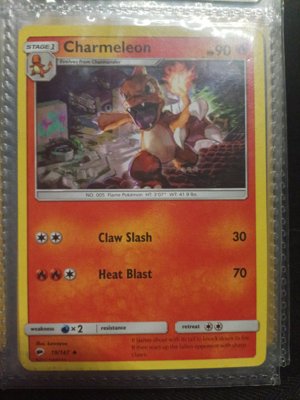 Charmeleon Pokémon Card Stage 1