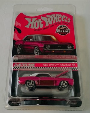 Hot Wheels RLC 1969 Chevy Camaro SS Pink de DV Collectibles