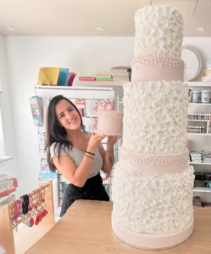 Bolo de casamento de andares