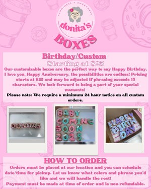 Custom donut box