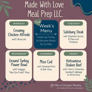 Creamy Chicken Alfredo de Made With Love Meal Prep LLC