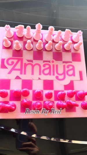 Barbie-inspired chessboard