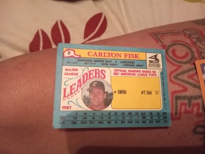 Carlton Fisk 1987 Baseball Card
