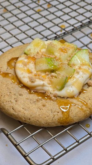 Stuffed Caramel Apple Cookie