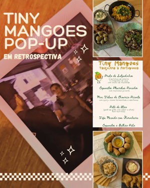 Menu de tasquinha vegana em pop-up