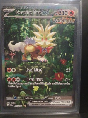 Gouging Fire EX Ancient Pokémon Card