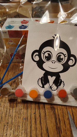 DIY Monkey Canvas Kit
