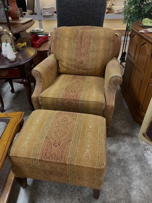 Chair and foot stool
