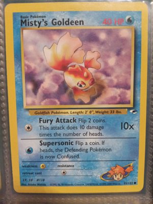 Misty's Goldeen Pokémon Card