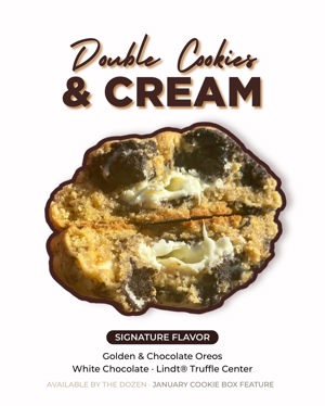 Double Cookies & Cream cookie