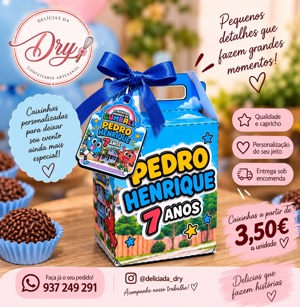 Caixinhas personalizadas para festas infantis, de Delícia da Dry, Seixal