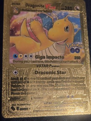 Pokemon Gold Plated Card