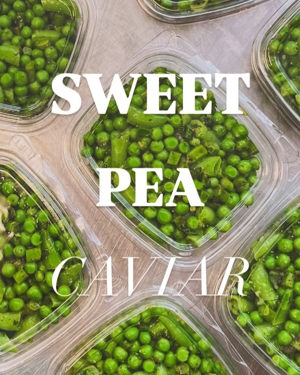 Spring pea and asparagus side
