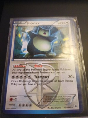 Snorlax Pokémon Card 101/135