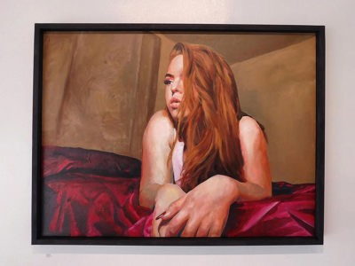 'Silk Sheets' acrylic on canvas, 30" x 40"