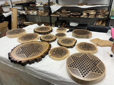Chinese checkers boards