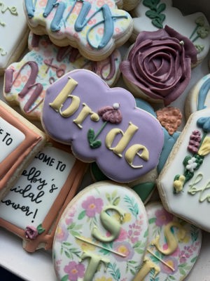 Bridal shower cookie set