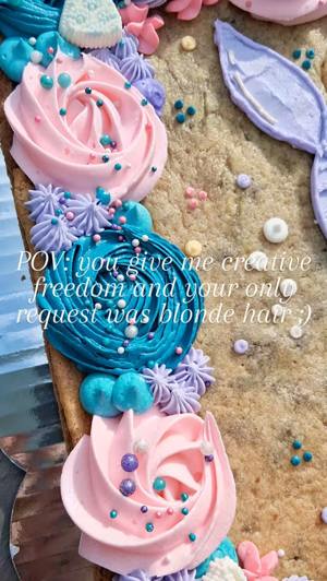 Mermaid-themed custom cake