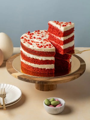 Bolo Red Velvet com cream cheese