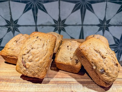 Mini Sourdough Banana Bread