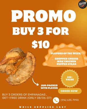 3 Empanadas special