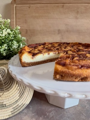 Thin Coffee Cake Swirl Cheesecake