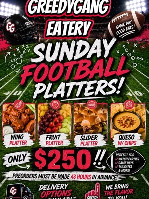 Sunday football platter