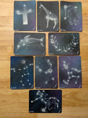 "Stories in the Stars" constellation cards, Wave 1 and Wave 2