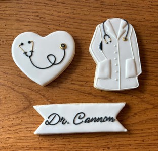 Veterinary graduation cookie set by Kendra's Cookies and More, Coon Rapids, MN