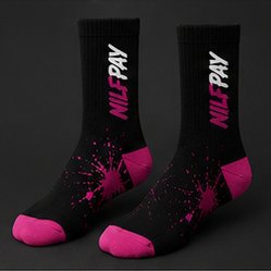 Nilfpay Crew Socks Black Pink