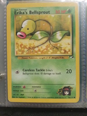 Erika's Bellsprout Pokémon Card