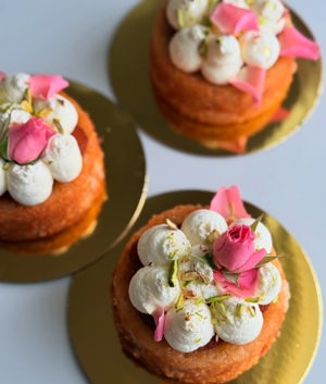 Mini gulab jamun cake