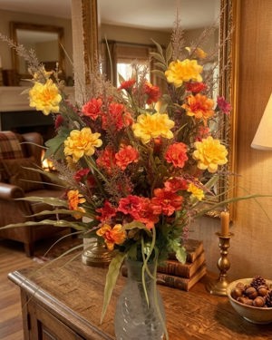 Fall floral arrangement