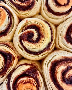 Sourdough croissant cinnamon rolls