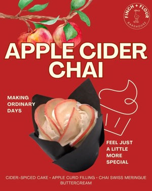 Apple Cider Chai cupcake